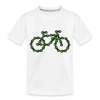 bicyclette - T-shirt bio Premium Enfant - blanc - Devant