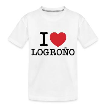 J’aime Logroño | Logroño | I Heart Logroño | Espagne - T-shirt bio Premium Enfant - blanc - Devant