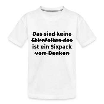 witzige sprüche - Kinder Premium Bio T-Shirt - Weiß - Vorne