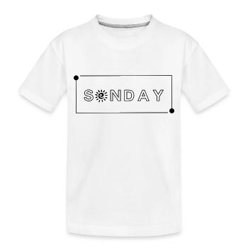 Sonday and lovelyday - Kinder Premium Bio T-Shirt - Weiß - Vorne