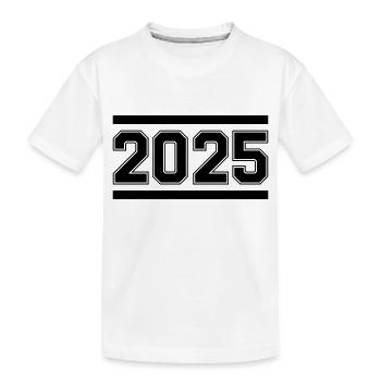 2025 - Kinder Premium Bio T-Shirt - Weiß - Vorne