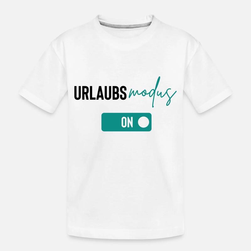 urlaubsmodus - Kinder Premium Bio T-Shirt - Weiß