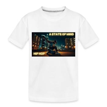HIP HOP - A STATE OF MIND - T-shirt bio Premium Enfant - blanc - Devant