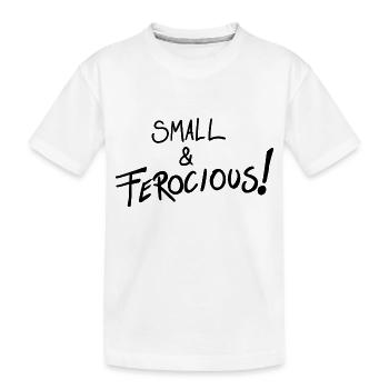 Klein und wild! - Kinder Premium Bio T-Shirt - Weiß - Vorne