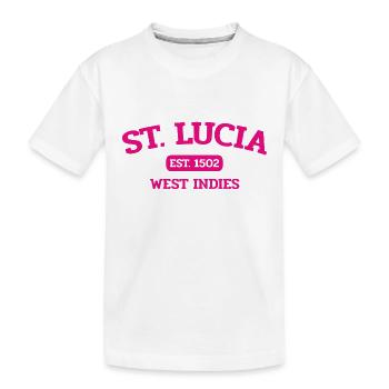 Saint Lucia - Castries - Caribbean - West Indies - Kids' Premium Organic T-Shirt - white - Front