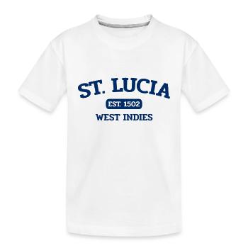 Saint Lucia - Castries - Caribbean - West Indies - Kids' Premium Organic T-Shirt - white - Front