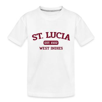 Saint Lucia - Castries - Caribbean- West Indies - Kids' Premium Organic T-Shirt - white - Front