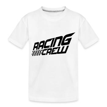 Racing Crew Cool Team Saying Love Racing Car Driving - Kids' Premium Organic T-Shirt - white - Front