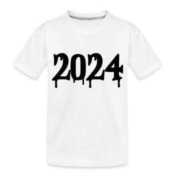 2024 - Kinder Premium Bio T-Shirt - Weiß - Vorne