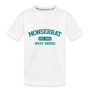 Monserrat - Plymouth - Caraïbes - Antilles - T-shirt bio Premium Enfant - blanc - Devant