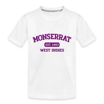 Monserrat - Plymouth - Caraïbes - Antilles - T-shirt bio Premium Enfant - blanc - Devant