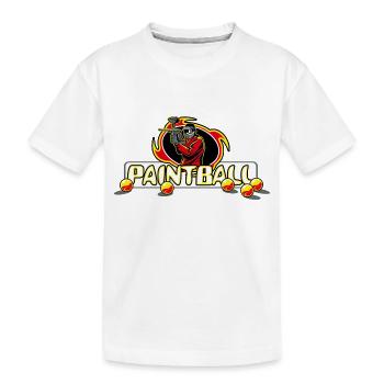 Paintball - Kinder Premium Bio T-Shirt - Weiß - Vorne