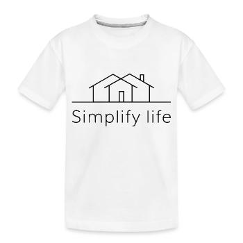 VEREINFACHEN SIE DAS LEBEN - Kinder Premium Bio T-Shirt - Weiß - Vorne