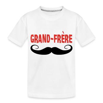 Grand Frère - T-shirt bio Premium Enfant - blanc - Devant