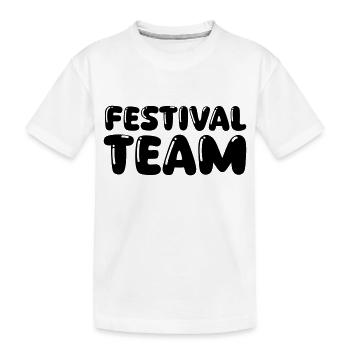 Festival Team - Kids' Premium Organic T-Shirt - white - Front