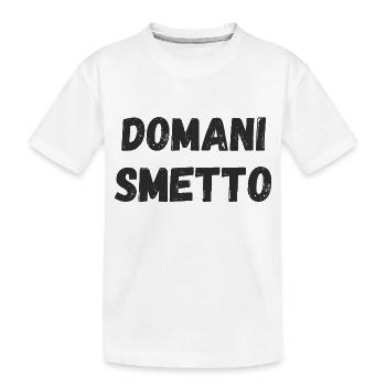 Morgen höre ich auf - Kinder Premium Bio T-Shirt - Weiß - Vorne