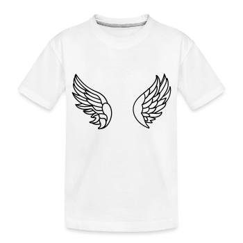 Ailes d'ange - T-shirt bio Premium Enfant - blanc - Devant