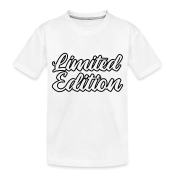 Limited Edition - Kids' Premium Organic T-Shirt - white - Front