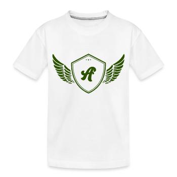 Coat of arms A - Kids' Premium Organic T-Shirt - white - Front