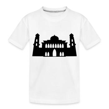mosquée, silhouette - T-shirt bio Premium Enfant - blanc - Devant