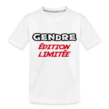 GENDRE édition limitée - T-shirt bio Premium Enfant - blanc - Devant
