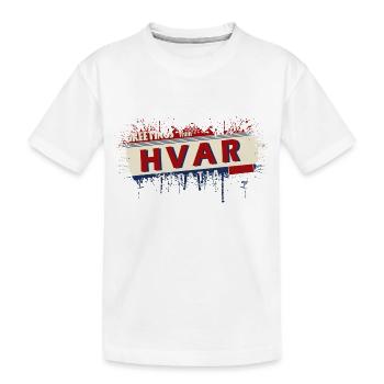 croatia hrvatska croatia hrv hr travel tourism - Kids' Premium Organic T-Shirt - white - Front