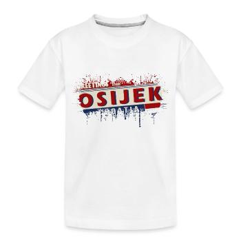 croatia hrvatska croatia hrv hr travel tourism - Kids' Premium Organic T-Shirt - white - Front