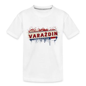 croatia hrvatska croatia hrv hr travel tourism - Kids' Premium Organic T-Shirt - white - Front