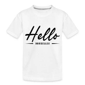 Hello Bruxelles - T-shirt bio Premium Enfant - blanc - Devant