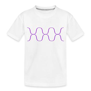 waves - Kids' Premium Organic T-Shirt - white - Front