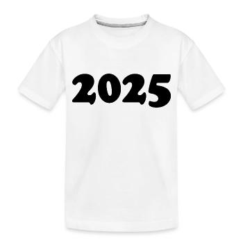 2025 - Kinder Premium Bio T-Shirt - Weiß - Vorne