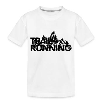 Trail Running Sport - Kinder Premium Bio T-Shirt - Weiß - Vorne