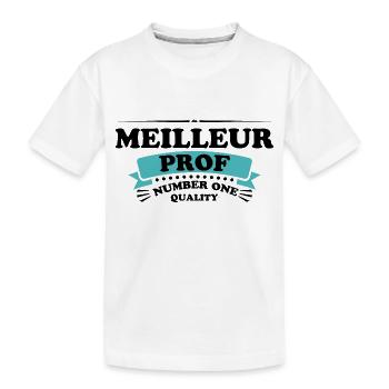 Meilleur prof - T-shirt bio Premium Enfant - blanc - Devant