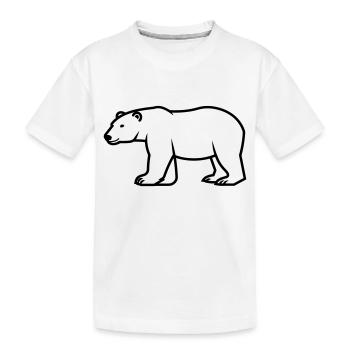 Ours polaire - T-shirt bio Premium Enfant - blanc - Devant