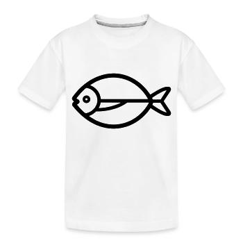 Fish - Kids' Premium Organic T-Shirt - white - Front