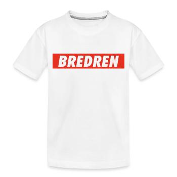 Bredren Lion of Judah Haile Selassie Jah Rastafari - Kinder Premium Bio T-Shirt - Weiß - Vorne