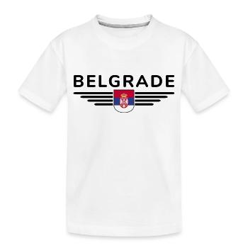 T-Shirt Belgrade – Pour les fans de la capitale - T-shirt bio Premium Enfant - blanc - Devant