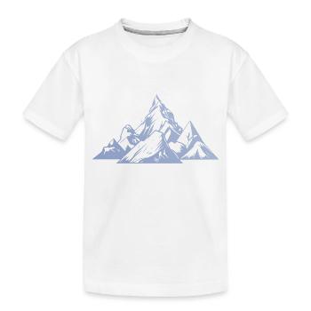 Sommets des montagnes - T-shirt bio Premium Enfant - blanc - Devant
