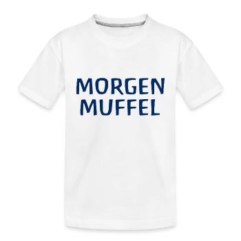 Morgenmuffel - Kinder Premium Bio T-Shirt - Weiß - Vorne