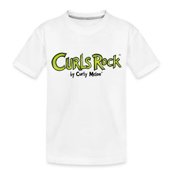 Locken rocken - Kinder Premium Bio T-Shirt - Weiß - Vorne