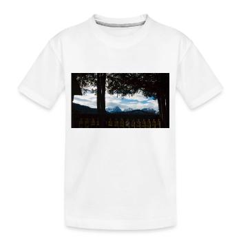 Mystic Landscape - Kids' Premium Organic T-Shirt - white - Front