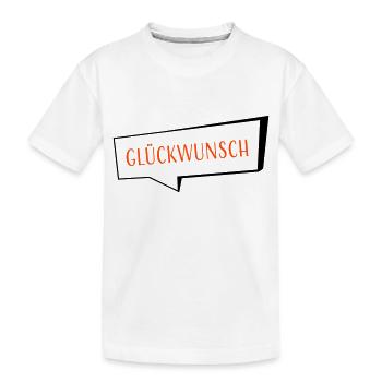 Congratulations two-tone - Kids' Premium Organic T-Shirt - white - Front