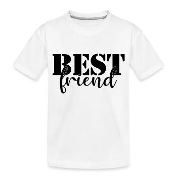 chien meilleur ami - T-shirt bio Premium Enfant - blanc - Devant