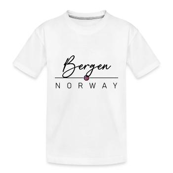 Norvège - Bergen - Norvège - Norvège - T-shirt bio Premium Enfant - blanc - Devant