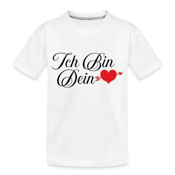 Ich bin dein Herz - Kinder Premium Bio T-Shirt - Weiß - Vorne