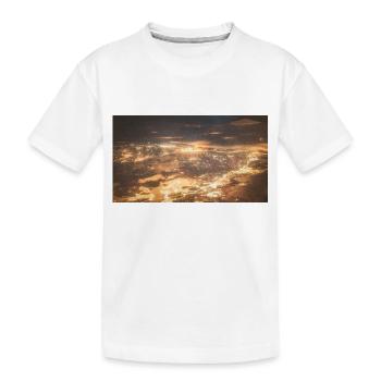 Survol d’Oslo - T-shirt bio Premium Enfant - blanc - Devant