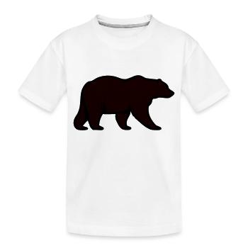 bär - Kinder Premium Bio T-Shirt - Weiß - Vorne