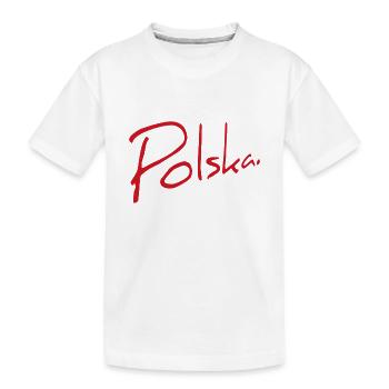 Polska Lettrage - Polen - Pologne - polnisch - T-shirt bio Premium Enfant - blanc - Devant