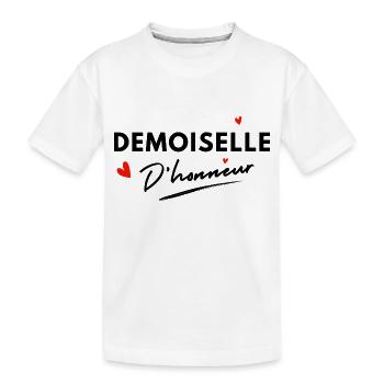 Bridesmaid Hearts - Bride Gift - Kids' Premium Organic T-Shirt - white - Front