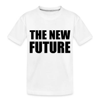 the new future - Kinder Premium Bio T-Shirt - Weiß - Vorne